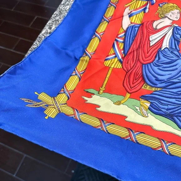 Hermes Republique Francaise Liberte Egalite Fraternite Scarf, Carre 90 - Picture 4 of 9